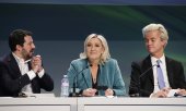 Lega Nord leader Matteo Salvini, Marine Le Pen and Geert Wilders. (© picture-alliance/dpa)