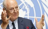 The UN Special Envoy for Syria, Staffan de Mistura, on Monday in Geneva. (© picture-alliance/dpa)