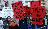 A demonstration on 24 March 2018 in New York. (© picture-alliance/dpa)