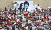 Commemorating the murdered Slovakian journalist Ján Kuciak. (© picture-alliance/dpa)