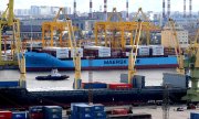 In September 2018 the Venta Maersk was the first cargo ship to cross the Northeast Passage. (© picture-alliance/dpa)