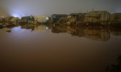 Refugee camp Kefer Lusin in Idlib after heavy rain. (© picture-alliance/dpa)