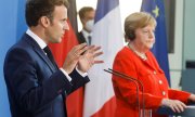 Angela Merkel and Emmanuel Macron during their meeting in Berlin a few days ago. (© picture-alliance/Axel Schmidt)