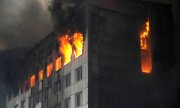Russia's bombardment of Kyiv and other major Ukrainian cities has intensified. (© picture alliance/ASSOCIATED PRESS/Efrem Lukatsky)