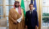 Macron and bin Salman in Paris on 28 July. (© picture alliance / ASSOCIATED PRESS/Benoit Tessier)