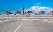 The Zaporizhzhia plant in Ukraine is the largest nuclear power plant in Europe. (© picture alliance/ASSOCIATED PRESS/Uncredited)
