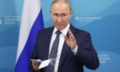 Vladimir Putin at the Eastern Economic Forum in Vladivostok on 7 September. (© picture alliance/dpa/TASS/Yegor Aleyev)