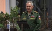 Russian Defence Minister Sergei Shoigu on 21 October. (© picture alliance/dpa/Russian Defence Ministry)