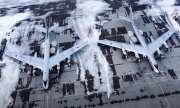 Aircraft at Russia's Engel-2 airbase. (© picture-alliance/ASSOCIATED PRESS)