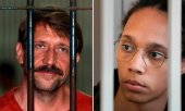 Viktor Bout and Brittney Griner (photomontage). (© picture-alliance/ASSOCIATED PRESS / Alexander Zemlianichenko)