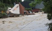 The village of Prevalje near the border with Austria on 6 August. (© picture alliance / AA / Ales Beno)