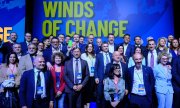 Members of the ID Group at their congress in Rome on 23 March. Its largest parties include Lega (Italy) and the Rassemblement National (France). (© picture alliance / ZUMAPRESS.com / Mauro Scrobogna)