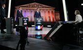Jordan Bardella (RN), Olivier Faure (PS-/NFP) and Prime Minister Gabriel Attal take part in a TV debate on Thursday. The second round of voting will take place on 7 July. (© picture alliance / abaca / Dilkoff Dimitar)