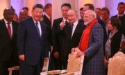 Xi Jinping, Vladimir Putin and India's Prime Minister Narendra Modi in Kazan. Representatives from 36 countries attended the Brics summit. (© picture alliance / ZUMAPRESS.com / Alexandr Kryazhev)
