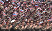North Korean soldiers during Vladimir Putin's state visit to Pyongyang on 19 June 2024. (© picture alliance / Picvario / Komsomolskaya Pravda)
