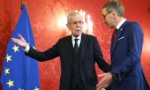 FPÖ leader Kickl is to report regularly to President Van der Bellen on the progress of the coalition talks. (© picture alliance / Tobias Steinmaurer / APA / picturedesk.com)