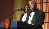 Trump with his wife Melania at an event in Washington on 19 January. (© picture alliance/ASSOCIATED PRESS/Evan Vucci)