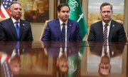 The negotiations in Moscow are expected to be led by Steve Witkoff (left), seen here with US Secretary of State Marco Rubio and National Security Advisor Mike Waltz. (© picture alliance / ASSOCIATED PRESS / Evelyn Hockstein)