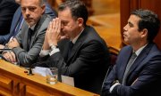 Luís Montenegro during the confidence vote in parliament on 12 March 2025. (© picture alliance / ASSOCIATED PRESS / Armando Franca)