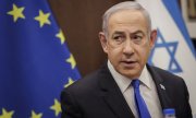 Netanyahu during a visit by German Foreign Minister Annalena Baerbock to Israel in April 2024 (© picture alliance / AA / photothek.de / Kira Hofmann)