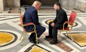 The meeting between Trump and Zelensky in St. Peter's Basilica in Rome lasted around 15 minutes. (© picture alliance/ZUMAPRESS.com/Ukraine Presidency/Ukrainian Pre)