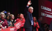 After his election victory, Prime Minister Carney called on Canadians to stand united against US President Donald Trump's annexation plans. (Justin Tang/The Canadian Press via AP)