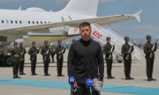 Ukrainian President Zelensky arrived in Turkey on Thursday. (© picture alliance/ASSOCIATED PRESS/ Evgeniy Maloletka)