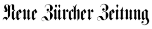 Neue Zürcher Zeitung Neue Zürcher Zeitung