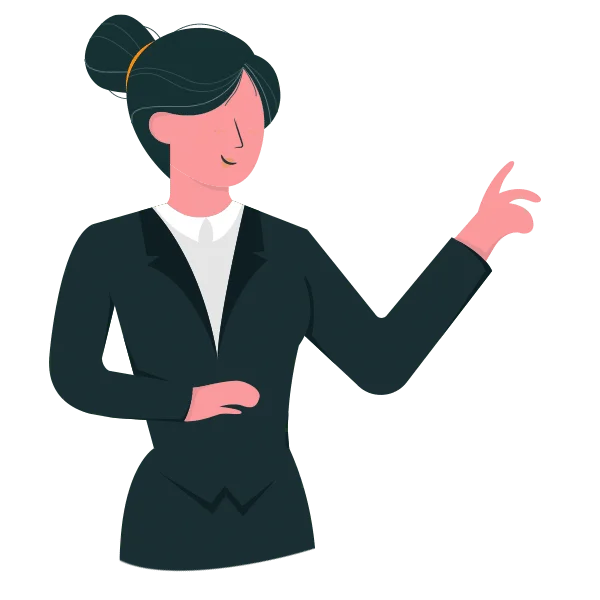 Illustration femme en costume